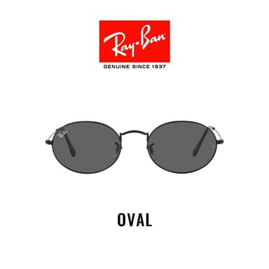 RAY-BAN OVAL - RB3547 002/B1 sunglasses แว่นกันแดด