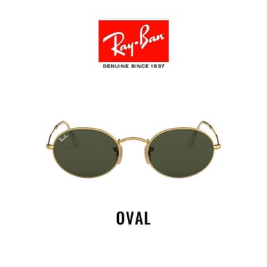 RAY-BAN OVAL - RB3547 001/31 -Sunglasses แว่นกันแดด