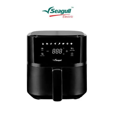 Seagull หม้อทอดกรอบไร้น้ำมัน ดิจิตอล 3.8 ลิตร (สีดำ) Digital AirFryer  หม้อทอดไร้น้ำมัน หม้ออบลมร้อน หม้อทอดดิจิตอล