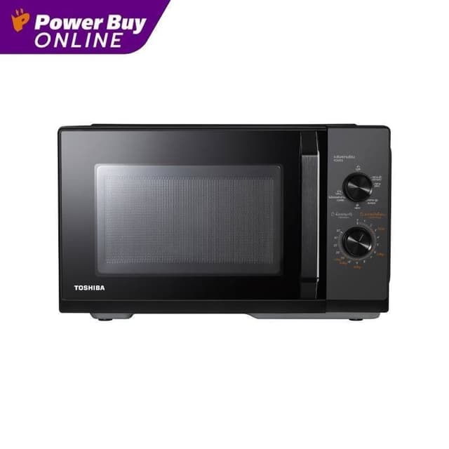 Toshiba ไมโครเวฟ (900 วัตต์, 25 ลิตร, สีดำ) รุ่น MW3-MG25PC(