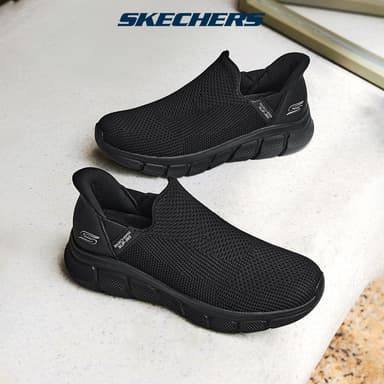 Skechers สเก็ตเชอร์ส รองเท้าผู้ชาย Men Bobs B Flex Bobs Shoes - 118306-BBK - Memory Foam