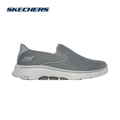 Skechers สเก็ตเชอร์ส รองเท้าผู้ชาย Men GOwalk 7 Walking Shoes - 216646-GRY Air-Cooled Goga Mat