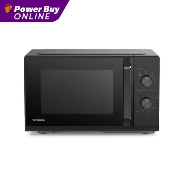 Toshiba ไมโครเวฟ (800 วัตต์, 25 ลิตร, สีดำ) รุ่น MW3-MM25PE(
