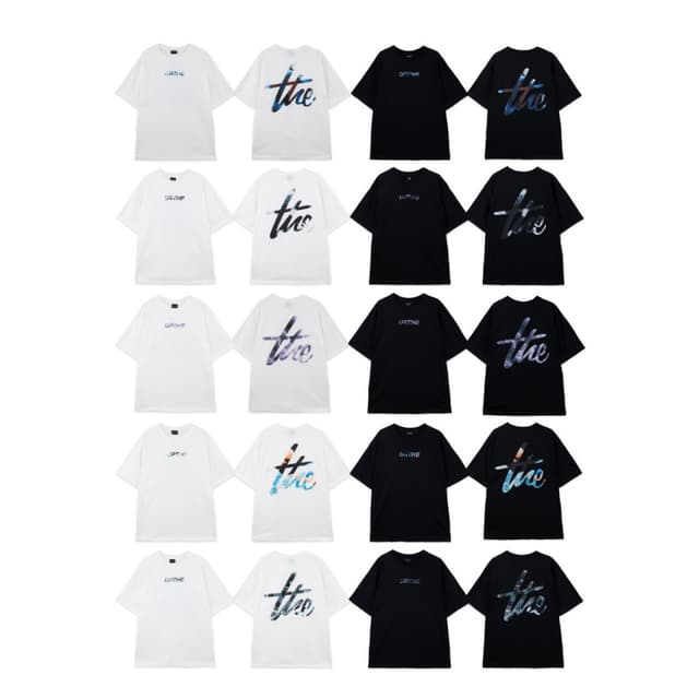 URTHE - เสื้อยืด พิมพ์ลาย รุ่น DFT BOX LOGO 2.0