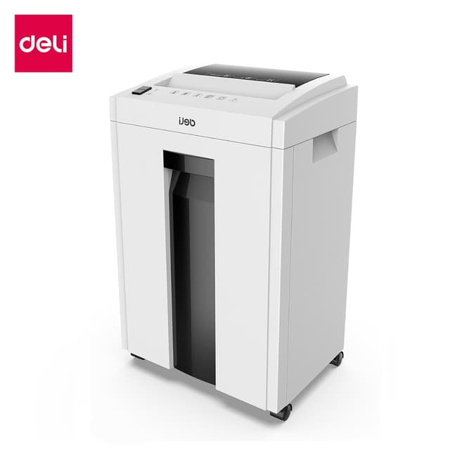 Deli เครื่องทำลายเอกสาร 23 ลิตร เครื่องย่อยกระดาษ ขนาด A4 12 แผ่น อุปกรณ์สำนักงาน ออกใบกำกับภาษีได้ Paper Shredder รุ่น E9952 & 27530 & ET051 & ET053