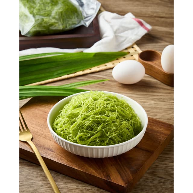 ฝอยทองใบเตย 500 กรัม ครึ่งกิโล ราคา 83 บาท (รับประกันความอร่