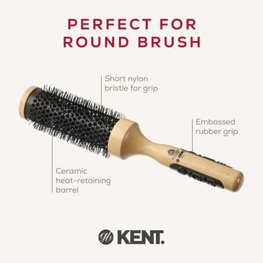KENT PF11 - PF12: Perfect For Curling 35 mm & 49mm Ceramic Round Brush หวีแปรง หวีไดร์ หวีม้วน