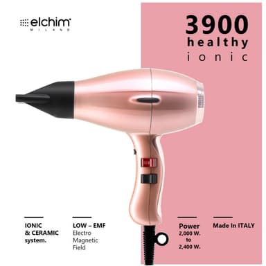 Elchim 3900 HEALTHY IONIC POWERFUL PROFESSIONAL HAIR DRYER 10EL00005 ไดร์เป่าผมช่วยให้ผมชุ่มชื่นและเงางาม