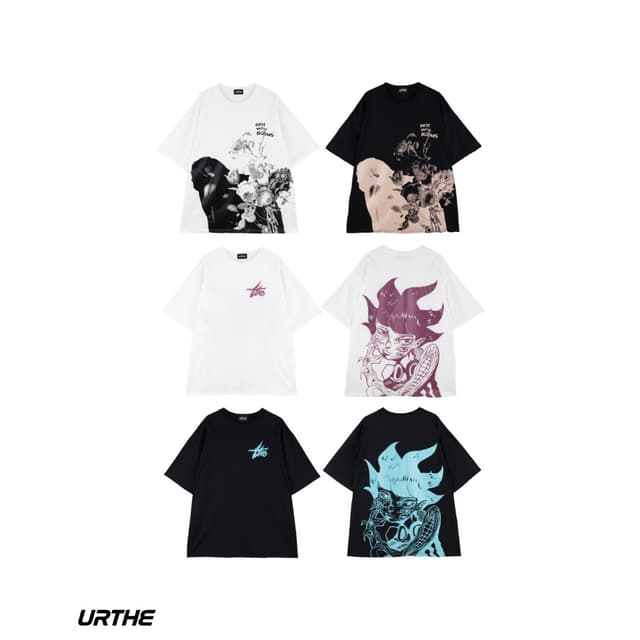 URTHE - เสื้อยืด แขนสั้น OVERSIZE สกรีนลาย รุ่น OVERSIZE JAN