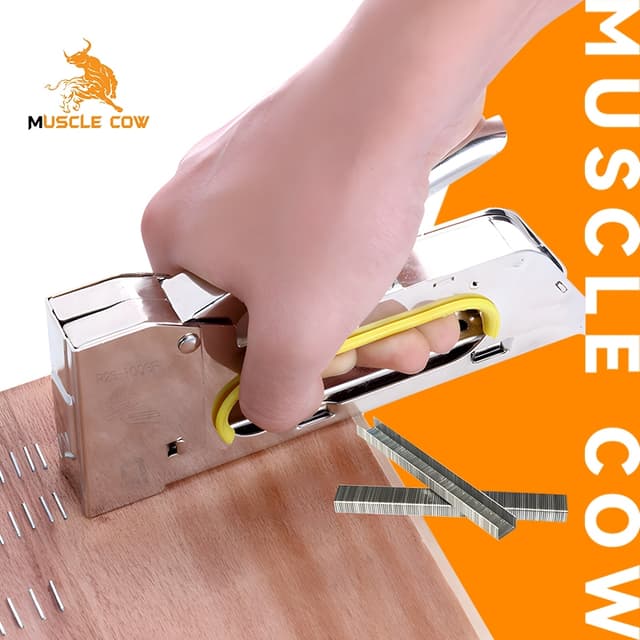 MUSCLE COW ปืนยิงตะปู แม็กยิงไม้ เครื่องยิงแม็ก สำหรับยิงไม้