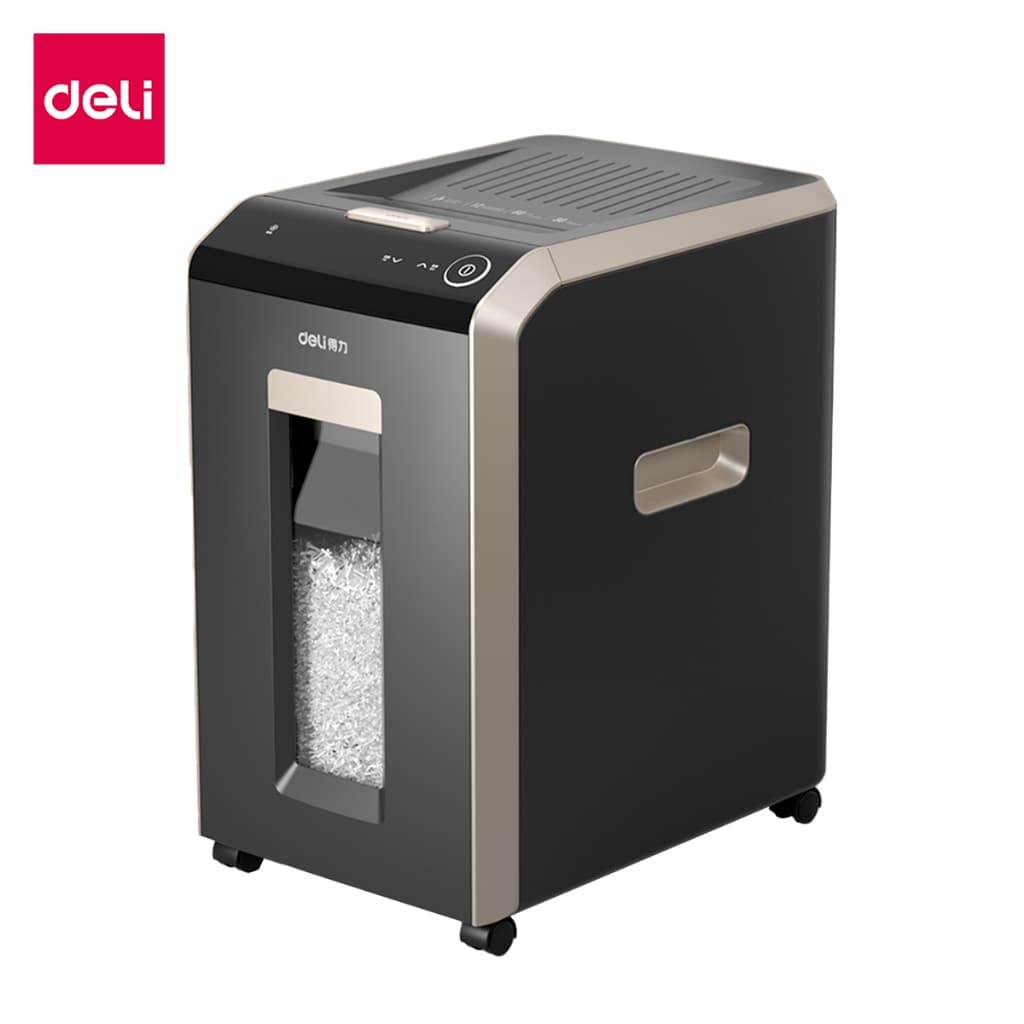 Deli เครื่องทำลายเอกสาร เครื่องทำลายเอกสารอัตโนมัติ ขนาด30ลิตร A4 12แผ่น/1ครั้ง ย่อยอัตโนมัติ150-200แผ่น Paper Shredder https://wayoza.com