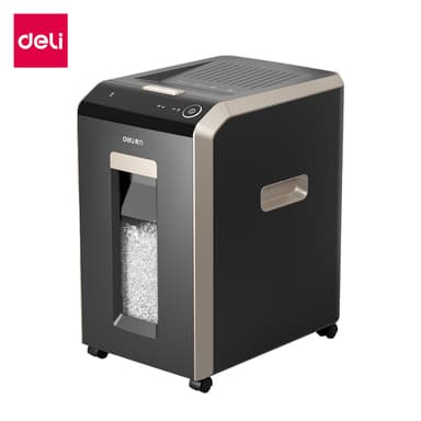 Deli เครื่องทำลายเอกสาร เครื่องทำลายเอกสารอัตโนมัติ ขนาด30ลิตร A4 12แผ่น/1ครั้ง ย่อยอัตโนมัติ150-200แผ่น Paper Shredder