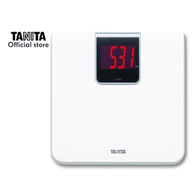 TANITA เครื่องชั่งน้ำหนักบุคคลแบบดิจิทัล รุ่น HD-395 สีขาว