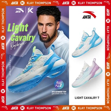 ANTA KT Light Cavalry 7 Klay Thompson Men Basketball Shoes รองเท้าบาส 1124A1606-5 Official Store