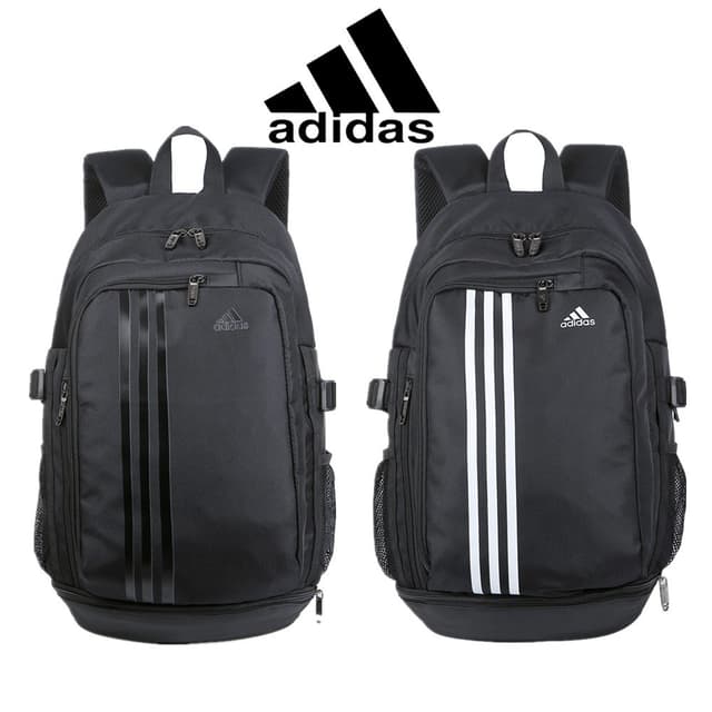 Black and white vertical stripesกระเป๋าเป้สะพายหลังความจุขนา