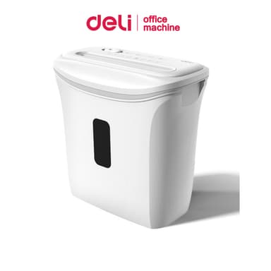 Deli เครื่องทำลายเอกสาร อัตโนมัติ 12L A4 เสียงเบา ≤80dB ป้อนพร้อมกัน 6p ย่อย 4x30mm Paper Shredder