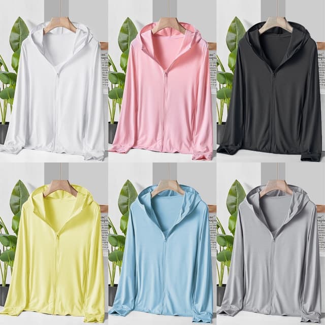 12สีให้เลือก เสื้อคลุมกันยูวี เสื้อเเจ็ตเก็ตกัน UV SPF50+ เบ
