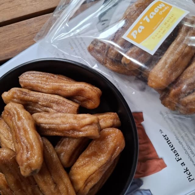 กล้วยตากป้าแต๋ว ขนาด500 กรัม หวานน้อยอร่อยมากหวานธรรมชาติจาก