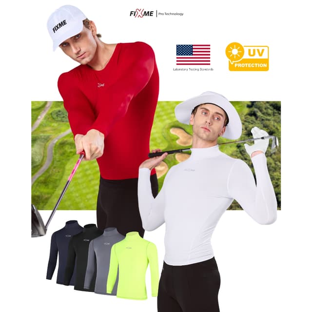 เสื้อกอล์ฟ  ผู้ชาย รุ่น Lock skin  กันUV99% เสื้อกันยูวี