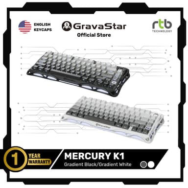 GravaStar Mercury K1 75% คีย์บอร์ดเกมมิ่งไร้สาย Wireless Mechanical Gaming Keyboard
