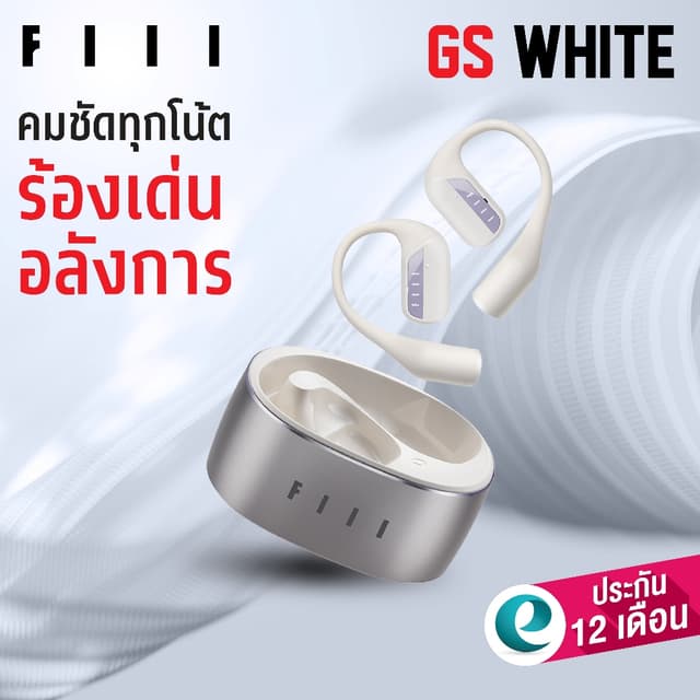 FIIL GS BLACK Open-Ear หูฟังบลูทูธ Bluetooth 5.3 หูฟังไร้สาย fiil True Wireless Hi-Res