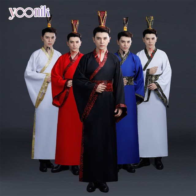 ชุดฮ่องเต้ จีนโบราณ ผู้ชาย สวมใส่สบาย เหมาะสำหรับการแสดงละคร