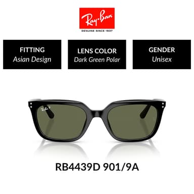 RAY-BAN - RB4439D 901/72 54 BLACK แว่นกันแดด