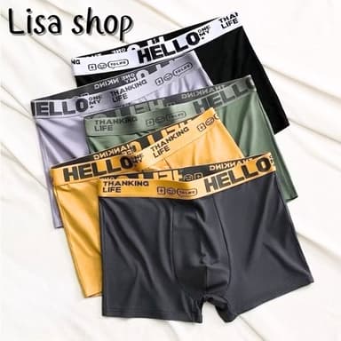 กางเกงในบ็อกเซอร์ Boxer กางเกงในผู้ชายขาสั้น Size L-4XL สวมใส่สบาย ระบายอากาศได้ดี A3105