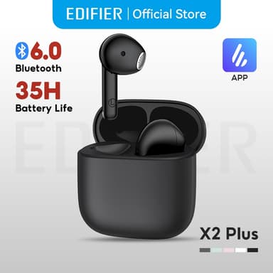 Edifier X2 Plus TWS หูฟังไร้สาย Bluetooth V6.0 คุยโทรศัพท์ได้ชัดเจน เล่นได้นาน 35hrs กันน้ำระดับ IP54