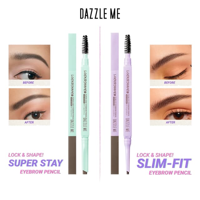 DAZZLE ME Lock & Shape! Slim Fit - Super Stay Eyebrow Pencil