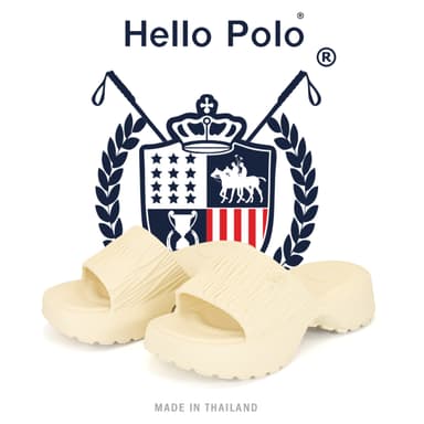 Hello Polo รองเท้าส้นสูงผู้หญิง รองเท้าแฟชั่น กันลื่น ทนต่อการสึกหรอ พื้นหนา แฟชั่นฤดูร้อน สไตล์ทันสมัย วัสดุ EVA HP8040
