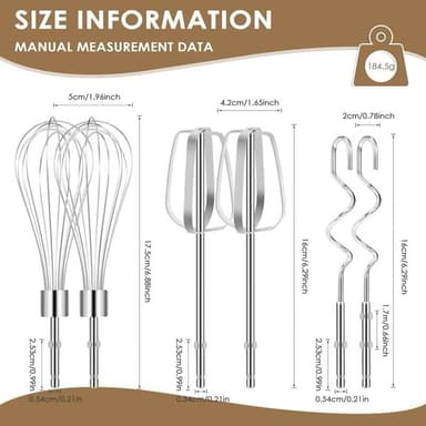 ตะกร้อตีไข่ไฟฟ้า ใช้กับเครื่องตีไข่ เครื่องผสมอาหาร อะไหล่แท้จากโรงงาน