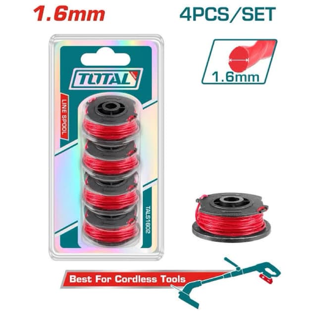 Total ตลับ กระปุกสายเอ็น TALS1601 สำหรับ เครื่องตัดหญ้าไร้สา