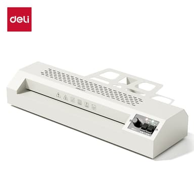 Deli เครื่องเคลือบกระดาษ A3 เครื่องเคลือบบัตร เคลือบทั้งร้อนและเย็น 280มม/นาที Laminator