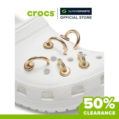 CROCS Jibbitz Summer Nostalgia Gold 5-Pack ตัวติดรองเท้า