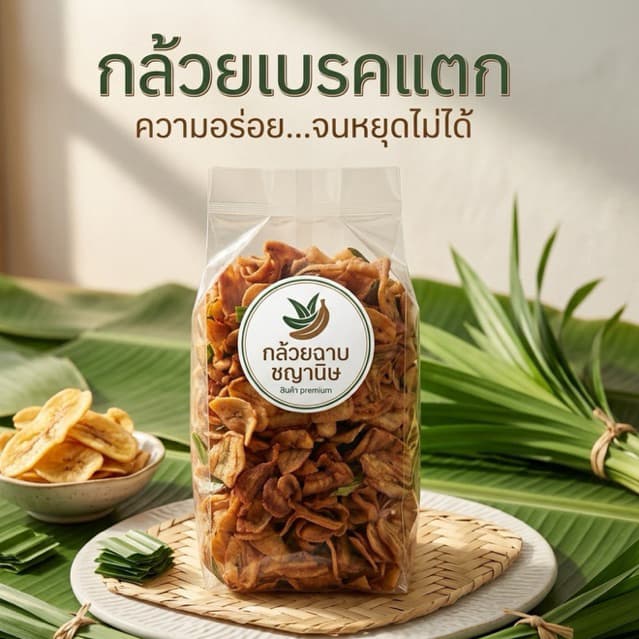 (ถูกสุด) กล้วยเบรคแตก 🍌 500 กรัม  / 1กิโลกรัม ส่งไว/สินค้าจ