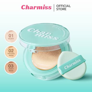 คุชชั่นเขียวชาร์มิส  Matte All Day Acne Cushion SPF 50 PA++++ 8gคุชชั่นสำหรับผิวเป็นสิว เนื้อแมทท์คุมมัน