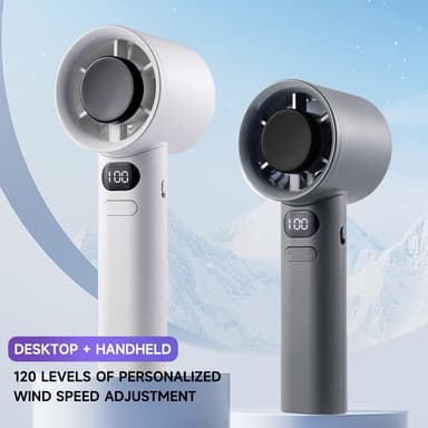 M11 พัดลมไร้สาย แรงลม 120 ระดับ 1800mAh พัดลมเทอร์โบ พัดลมมือถือ มอเตอร์บัสเลส portable fan USB