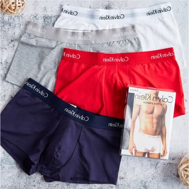 กางเกงในชาย บ็อกเซอร์ขาสั้นผู้ชาย (1กล่อง3ตัว) Boxer ซีเค เนื้อผ้าคอตตอนนิ่ม ใส่สบาย ระบายอากาศได้ดี