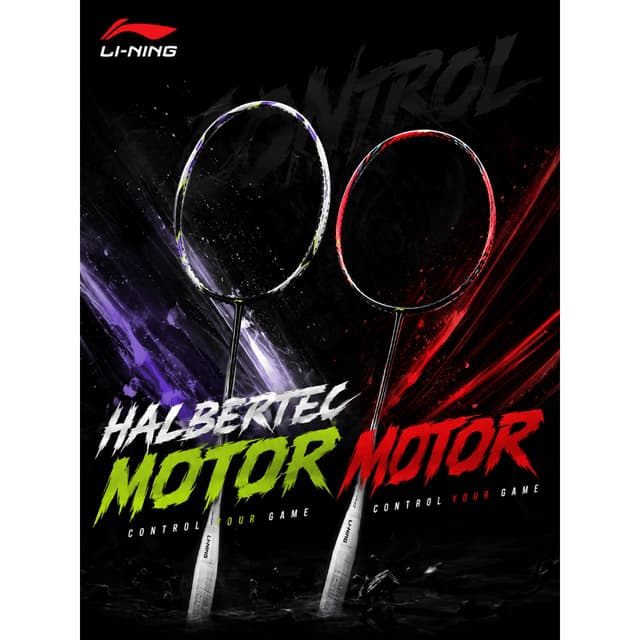 Li-Ning HALBERTEC MOTOR ไม้แบดมินตัน Lining สายคอนโทรล ก้านก
