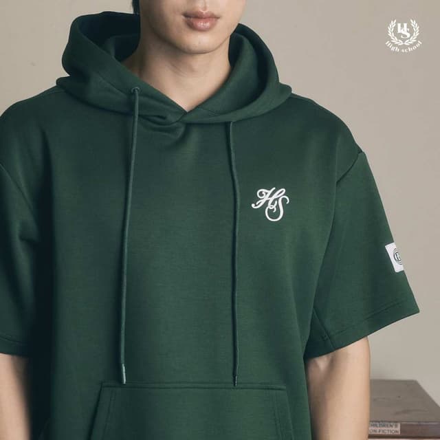 Highschool Preppy Collection 2025 Short Sleeves Hoodie เสื้อ