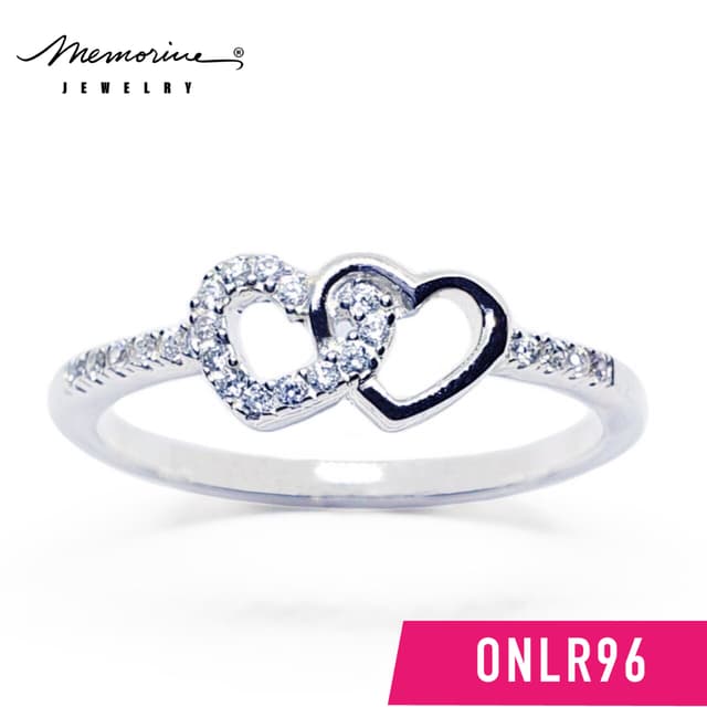 Memorine Jewelry แหวนเงินแท้ 925 ฝังเพชรสวิส (CZ) : ONLR96