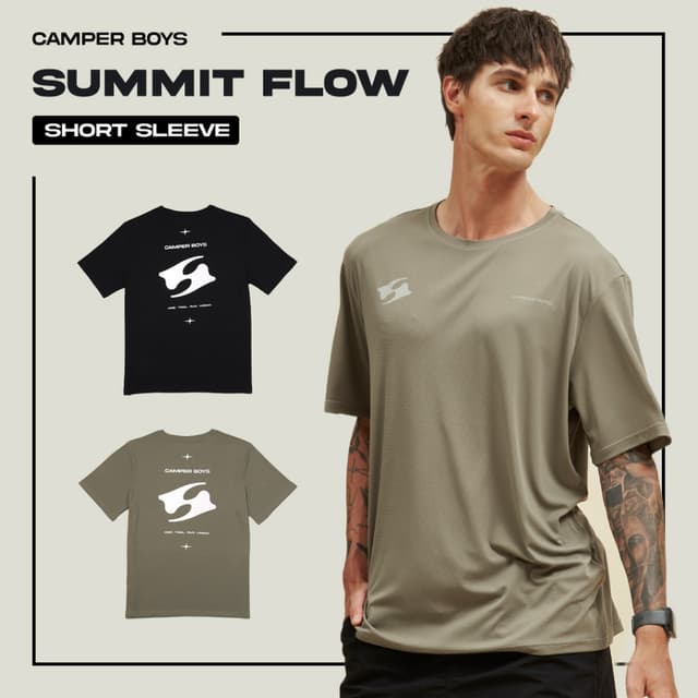 Summit Flow (Short Sleeve) เสื้อยืดแขนสั้น เนื้อผ้าเบา แห้งไ