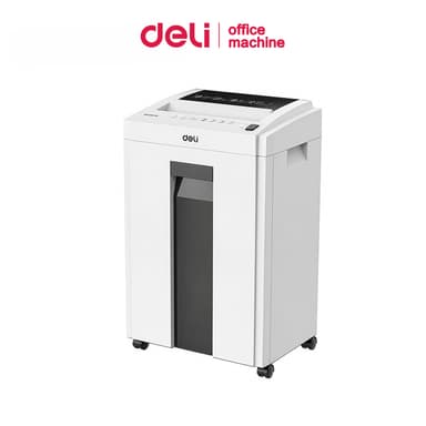 Deli  เครื่องย่อยเอกสาร 23L เครื่องทำลาย CD บัตร A4 Auto ย่อยละเอียด 2x12มม เสียงเบา Paper shredder