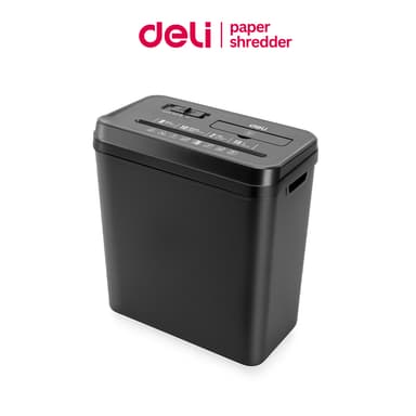 Deli เครื่องทำลายเอกสาร 15L เครื่องย่อยกระดาษ ย่อยเล็ก 10แผ่น/ครั้ง ทำลายบัตร/CDได้ Paper Shredder