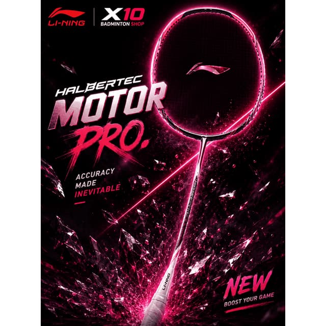 Li-Ning HALBERTEC MOTOR PRO ไม้แบดมินตัน Lining สายบุกคอนโทร