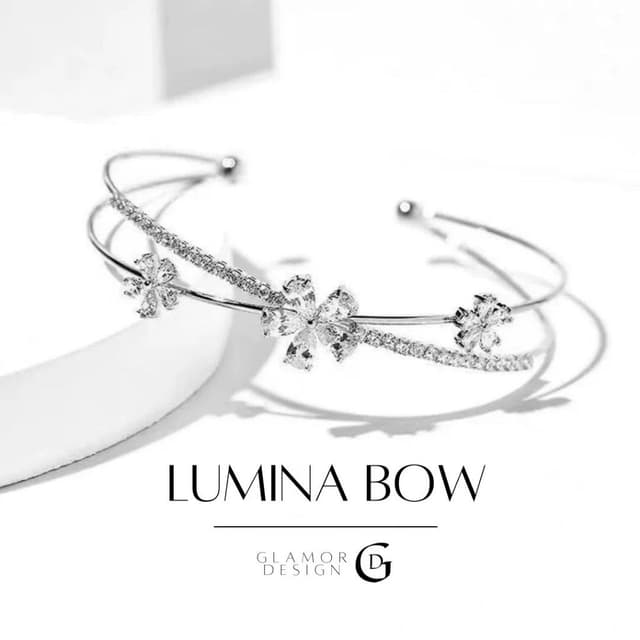 GLAMOR✨กำไล Lumina Bow สร้อยข้อมือเงินแท้ กําไลข้อมือเงิน สร