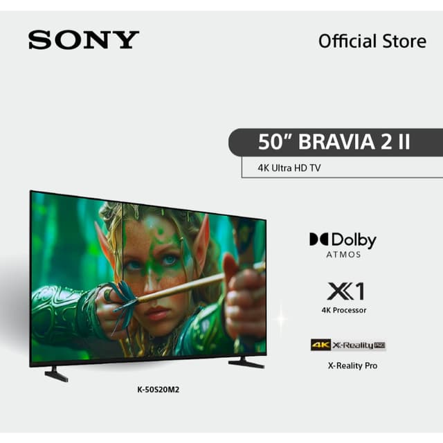 [New Model] Sony BRAVIA 2 ทีวี 50 นิ้ว รุ่น K-50S20M2 4K Ult