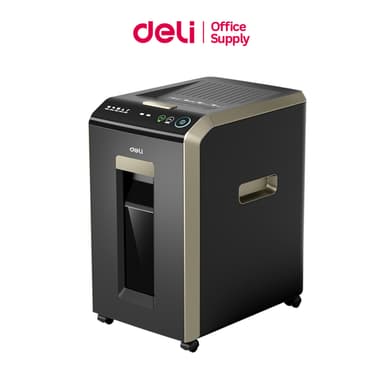 Deli เครื่องทำลายเอกสาร 32ลิตร เครื่องทำลายเอกสาร Auto A4 12แผ่น ย่อย150-200แผ่น Paper Shredder