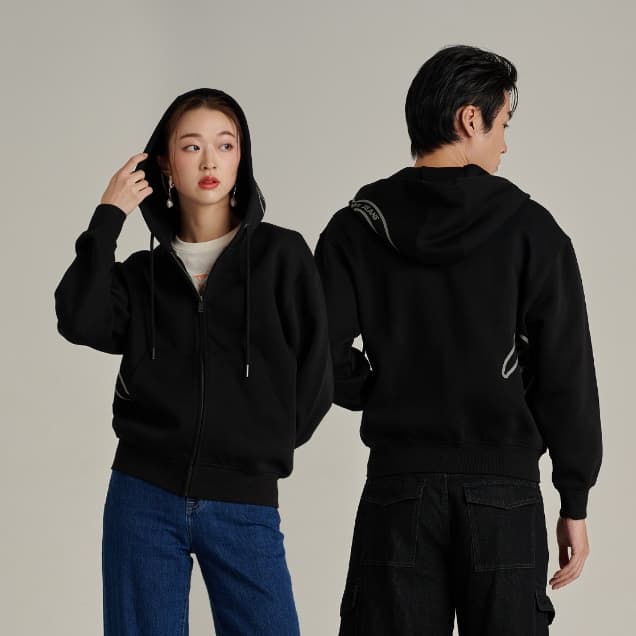 Mc JEANS (แม็คยีนส์) เสื้อกันหนาว Unisex เสื้อกันหนาวมีฮู้ด 